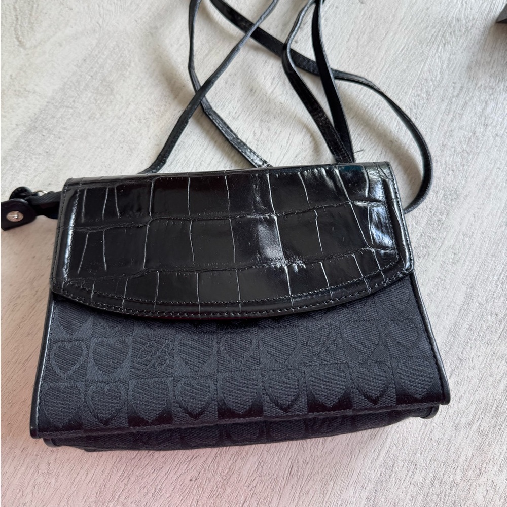 Brighton Black hearts  Crossbody Bag retired